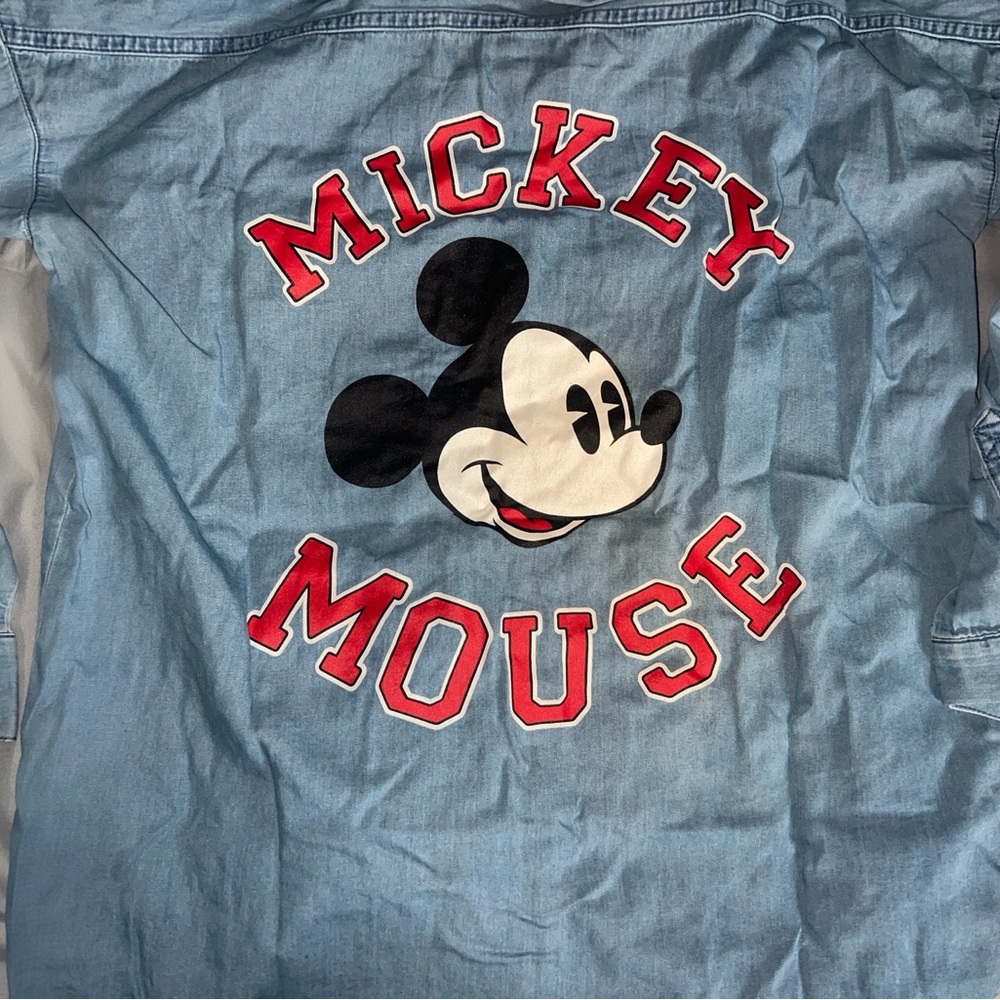 H&M Light Blue Denim Disney Shirt